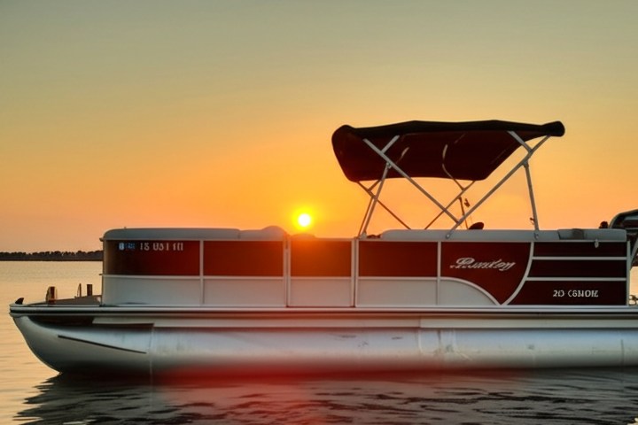 pontoon boat in a gulf of mexico sarasota