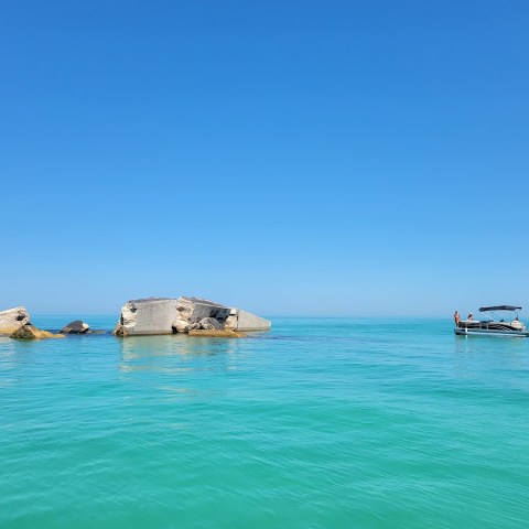 a boat on a body of water