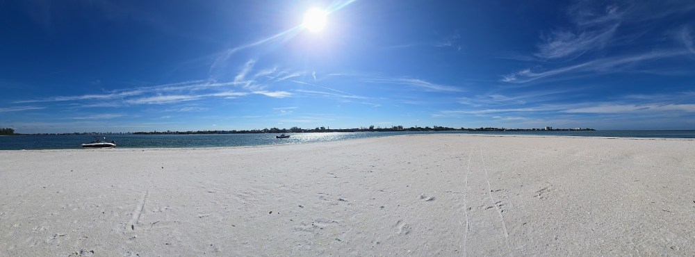 a sandy beach